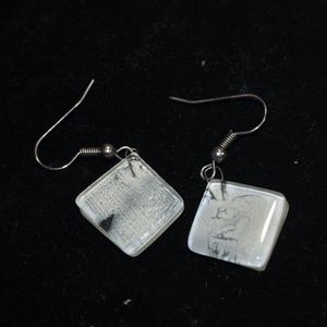 Glass earrings